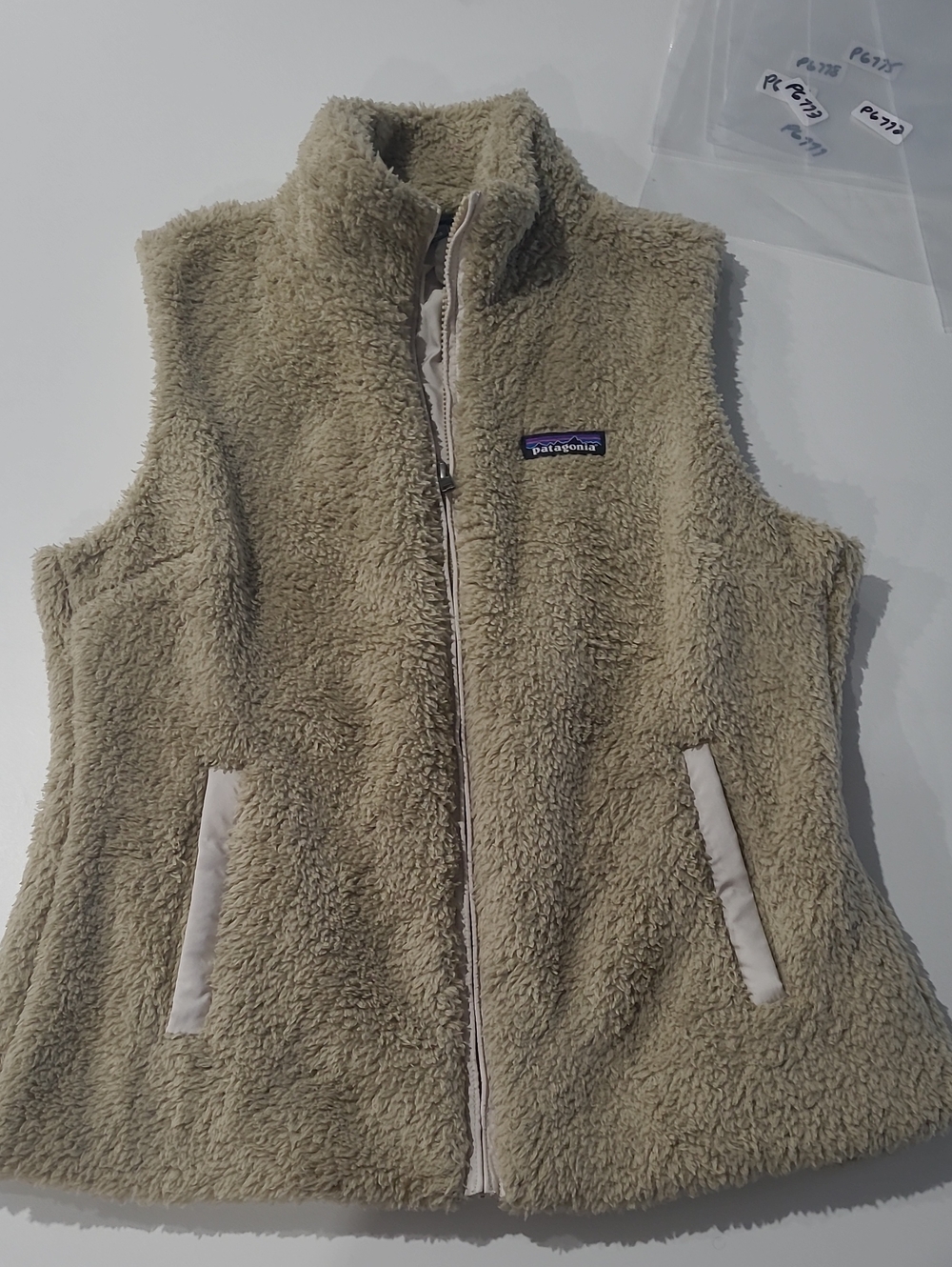 Patagonia Kids Beige Sherpa Fleece Vest